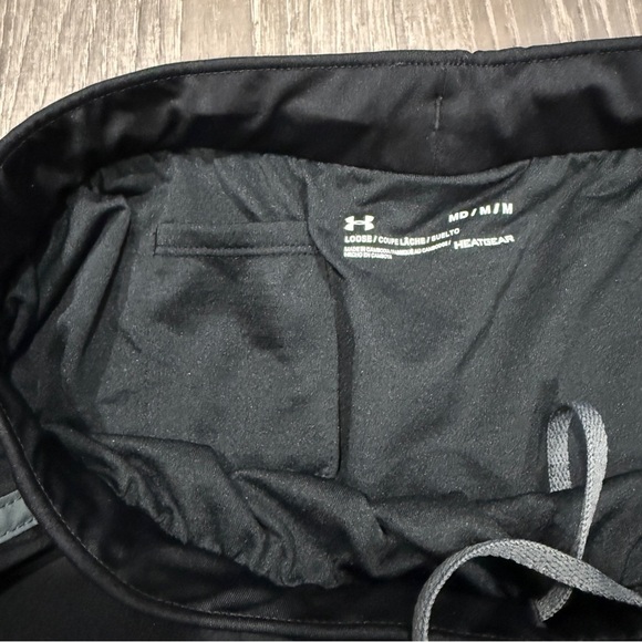 Under Armour Black and Grey Heatgear Running Shorts - Picture 5 of 10